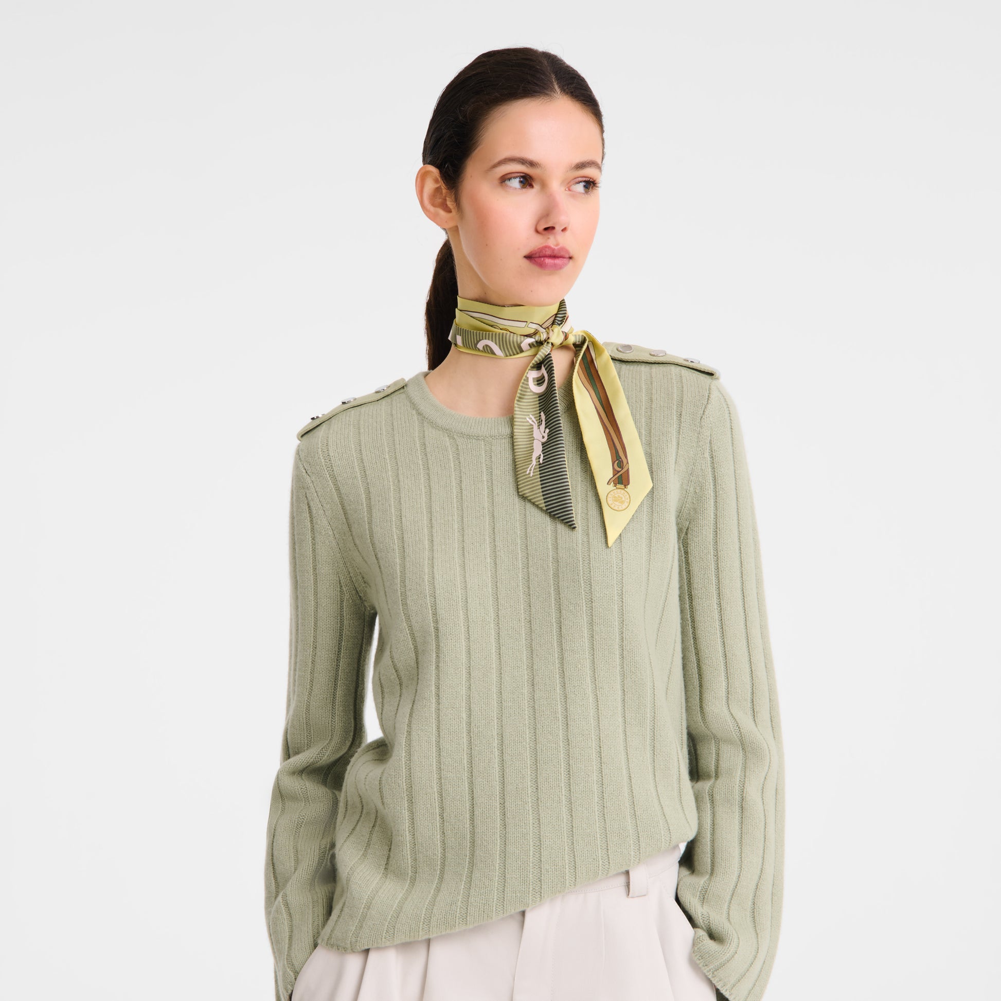 LONGCHAMP-A Toute Allure Headband-Lime-51047GSO163-2