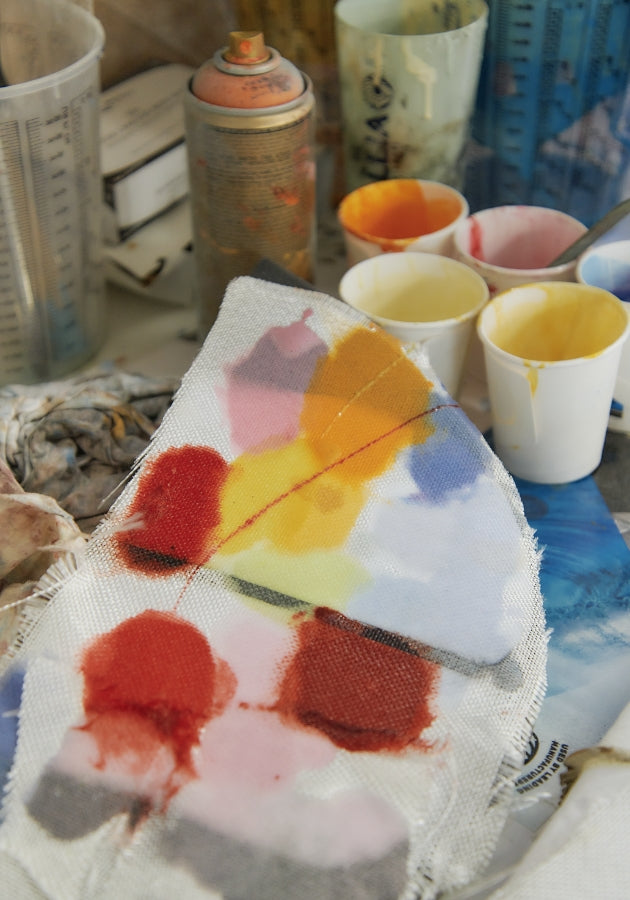 Behind the scenes with the Longchamp surfboard