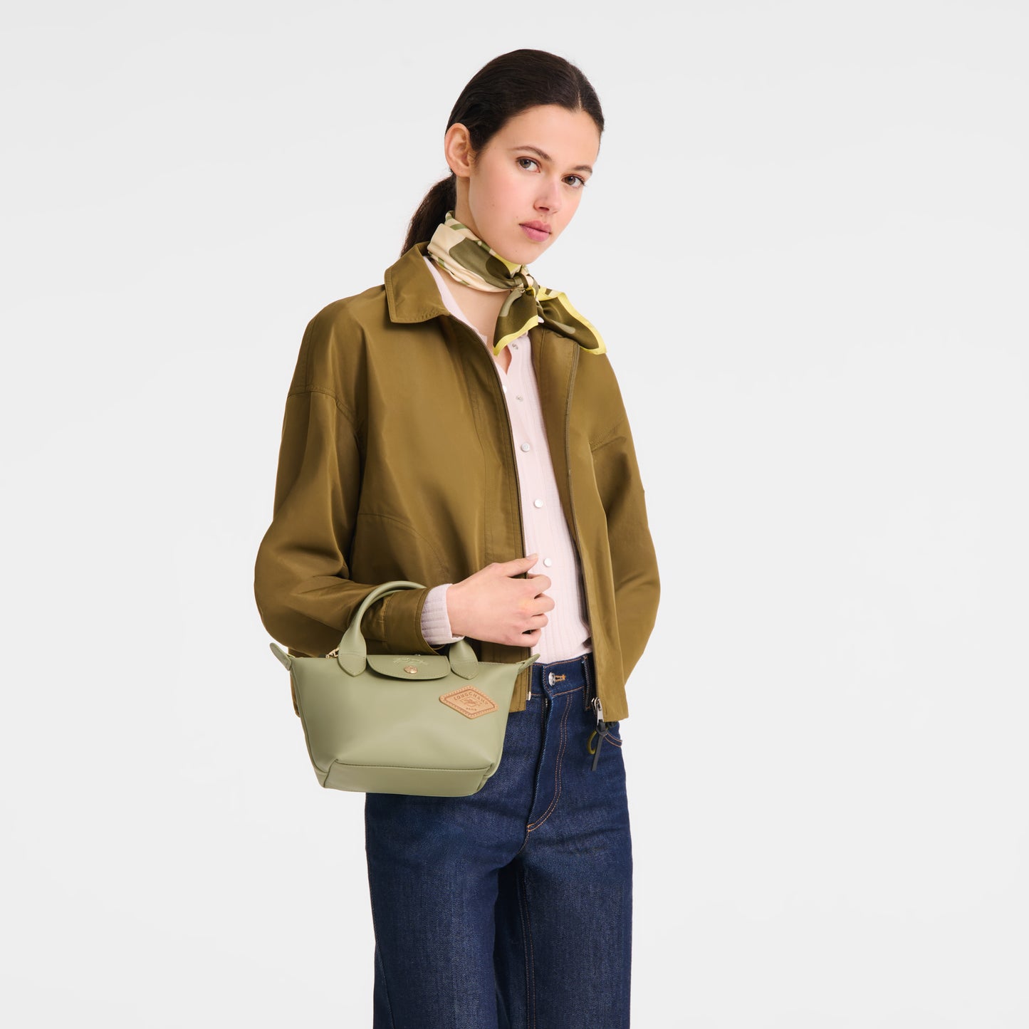LONGCHAMP-Le Pliage Xtra XS Handbag-Almond Green-L1500HJJM70-5