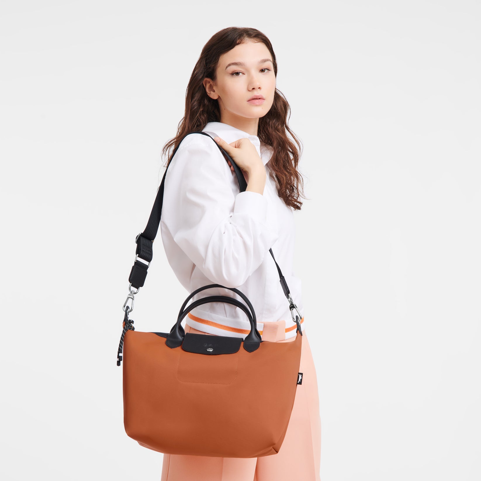 Le Pliage Energy Handbag L Sienna - Canvas (L1515HSR003) | Longchamp ID ...