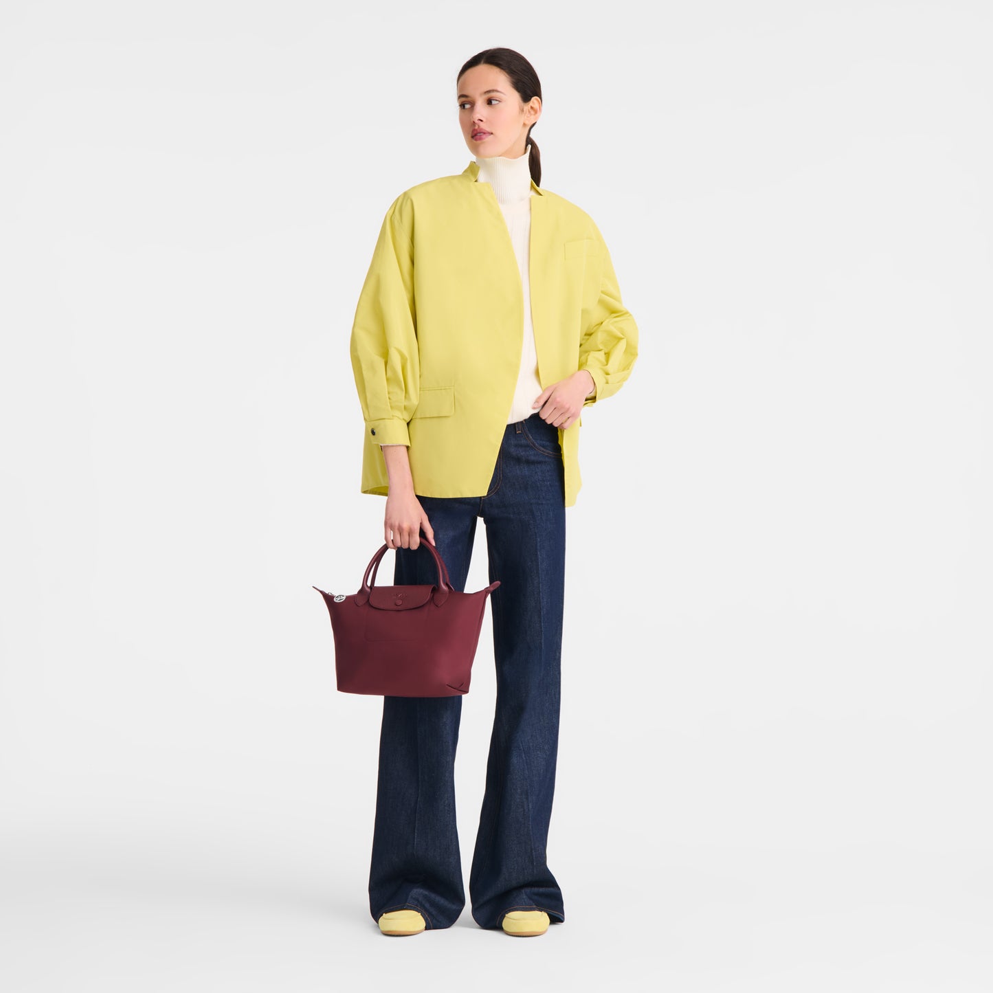 LONGCHAMP-Le Pliage One S Handbag-Burgundy-L1621979P87-2