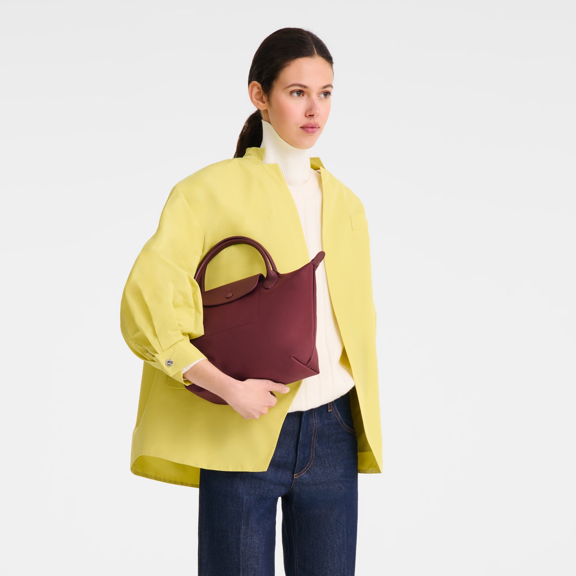 LONGCHAMP-Le Pliage One S Handbag-Burgundy-L1621979P87-8