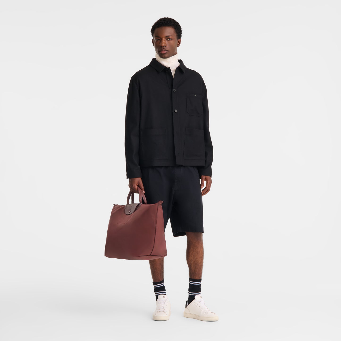LONGCHAMP-Le Pliage One S Travel bag-Burgundy-L1624979P87-2
