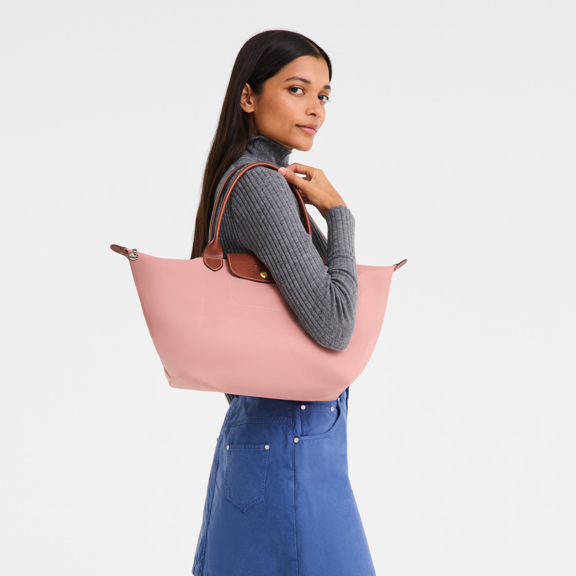 LONGCHAMP-Le Pliage Original L Handbag-Pink Tea-L1626089P96-8
