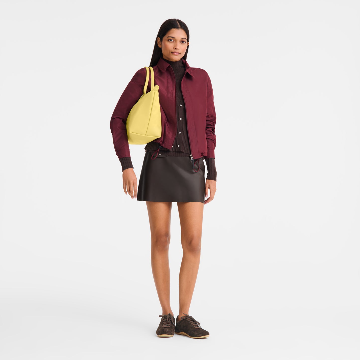 LONGCHAMP-Le Pliage One L Handbag-Lime-L1626979163-2