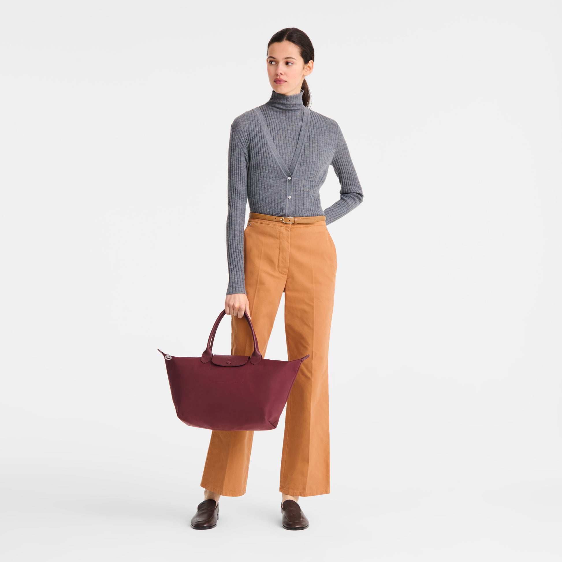 LONGCHAMP-Le Pliage One L Handbag-Burgundy-L1626979P87-2