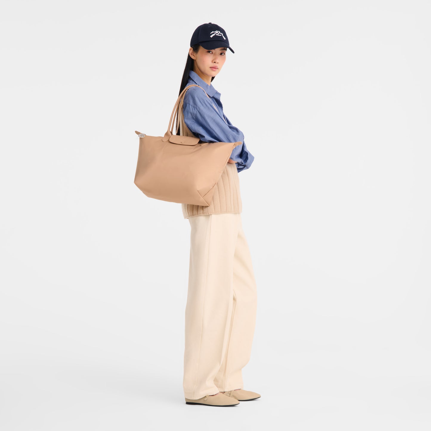 LONGCHAMP-Le Pliage One L Tote bag-Beige-L1899979105-2
