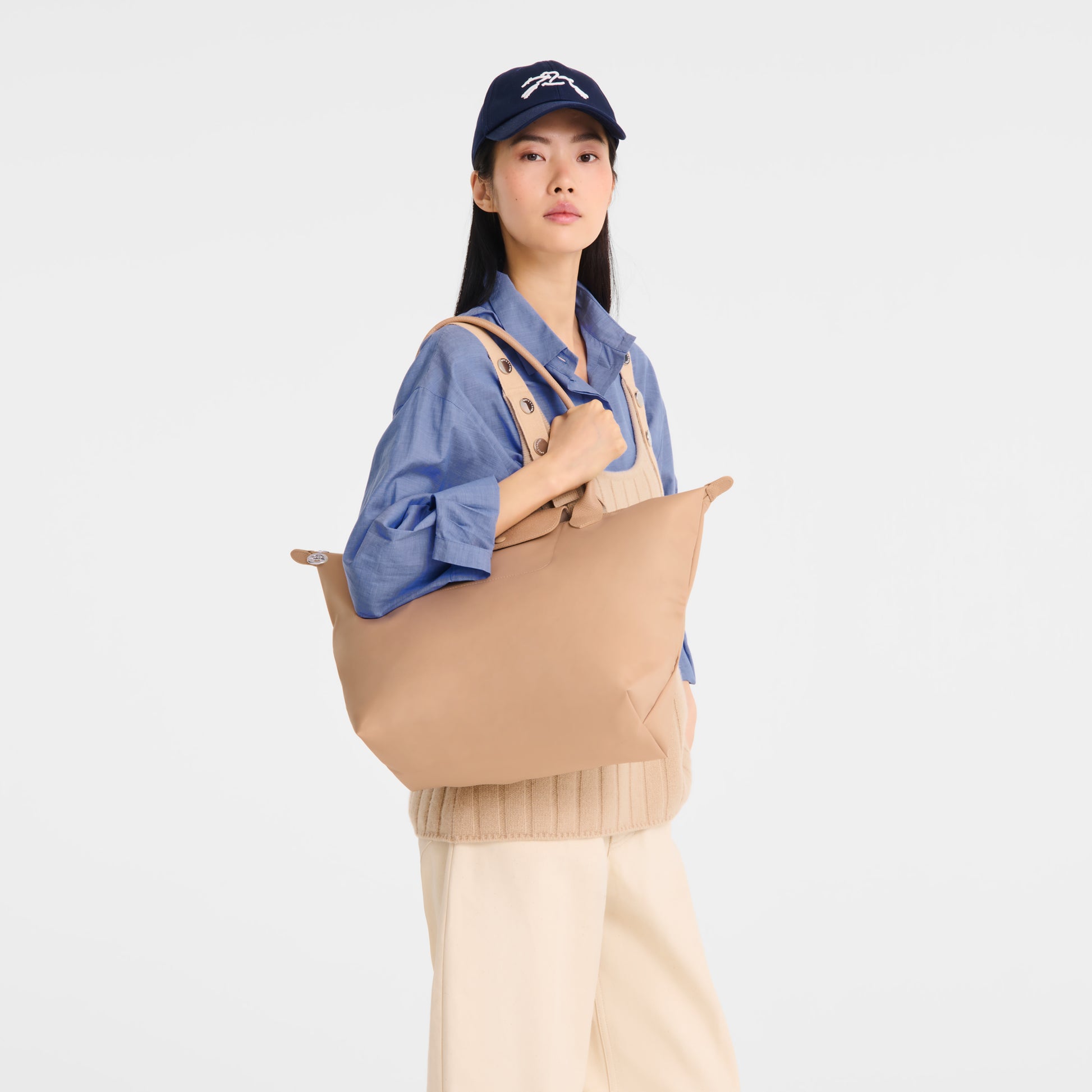LONGCHAMP-Le Pliage One L Tote bag-Beige-L1899979105-8