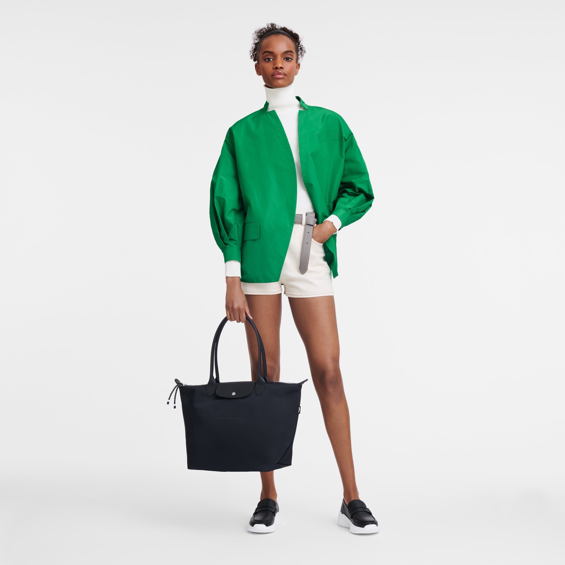 LONGCHAMP-Le Pliage Energy Tote bag L-Black-L1899HSR001-2