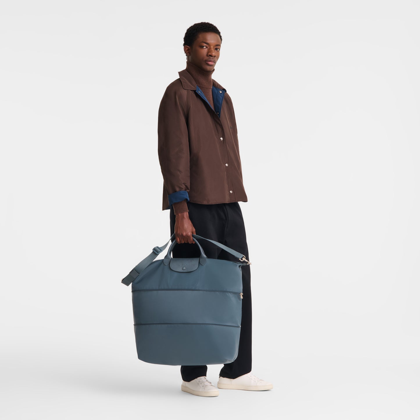 LONGCHAMP-Le Pliage One S Travel bag expandable-Anthracite-L1911979012-2