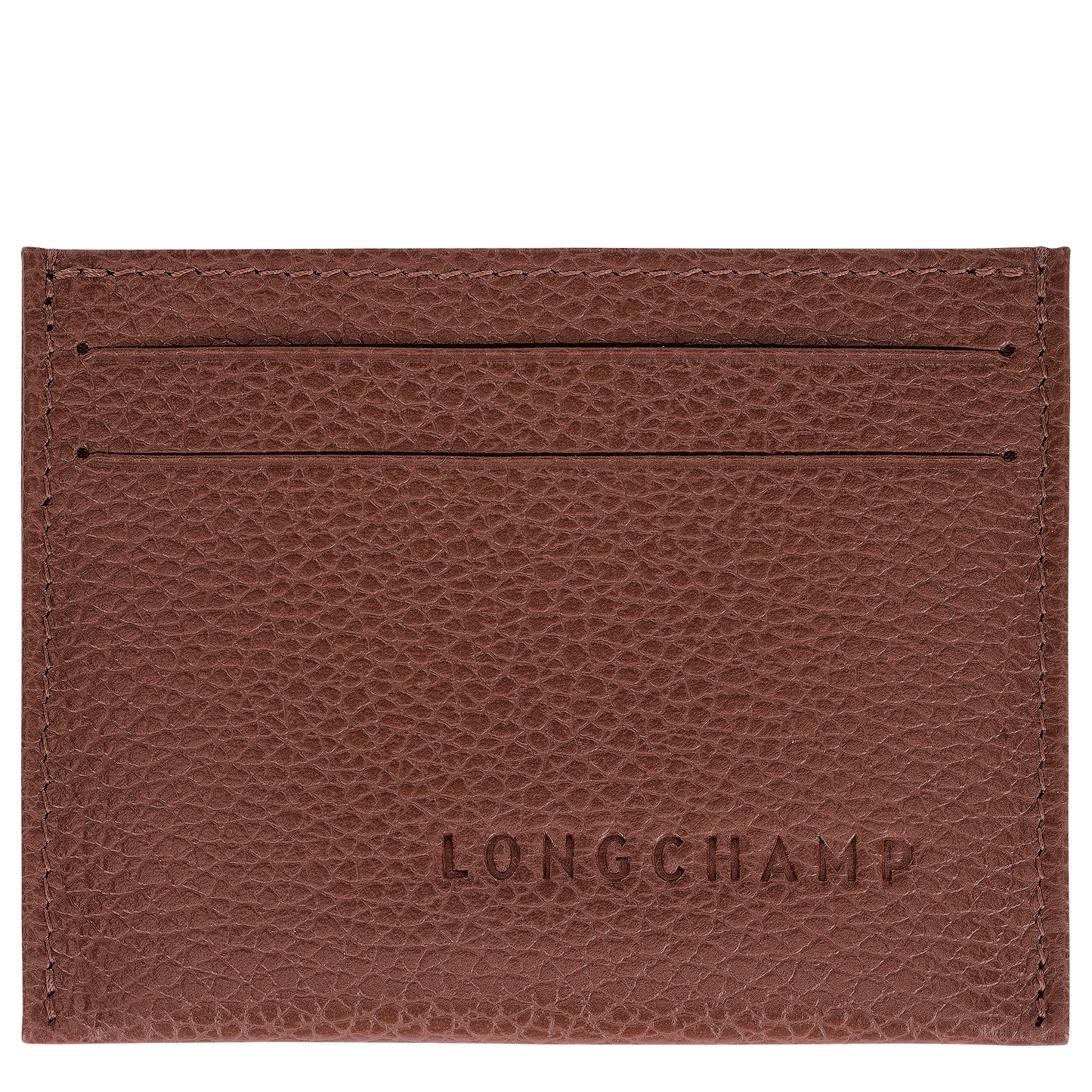 LONGCHAMP-Le Foulonné Card holder-Coffee-L3218021M02-1