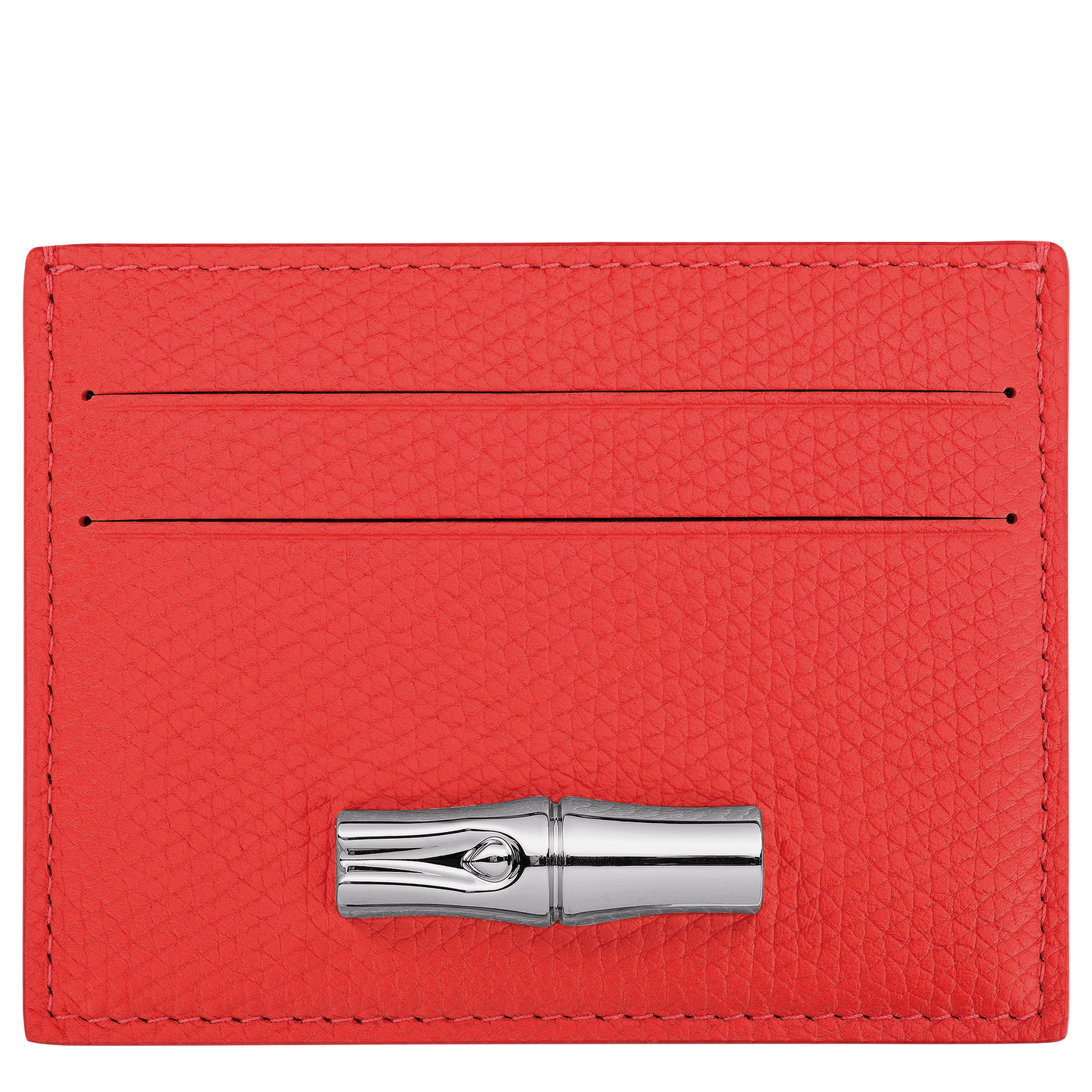 LONGCHAMP-Le Roseau Card holder-Vermilion-L3218HFP108-1