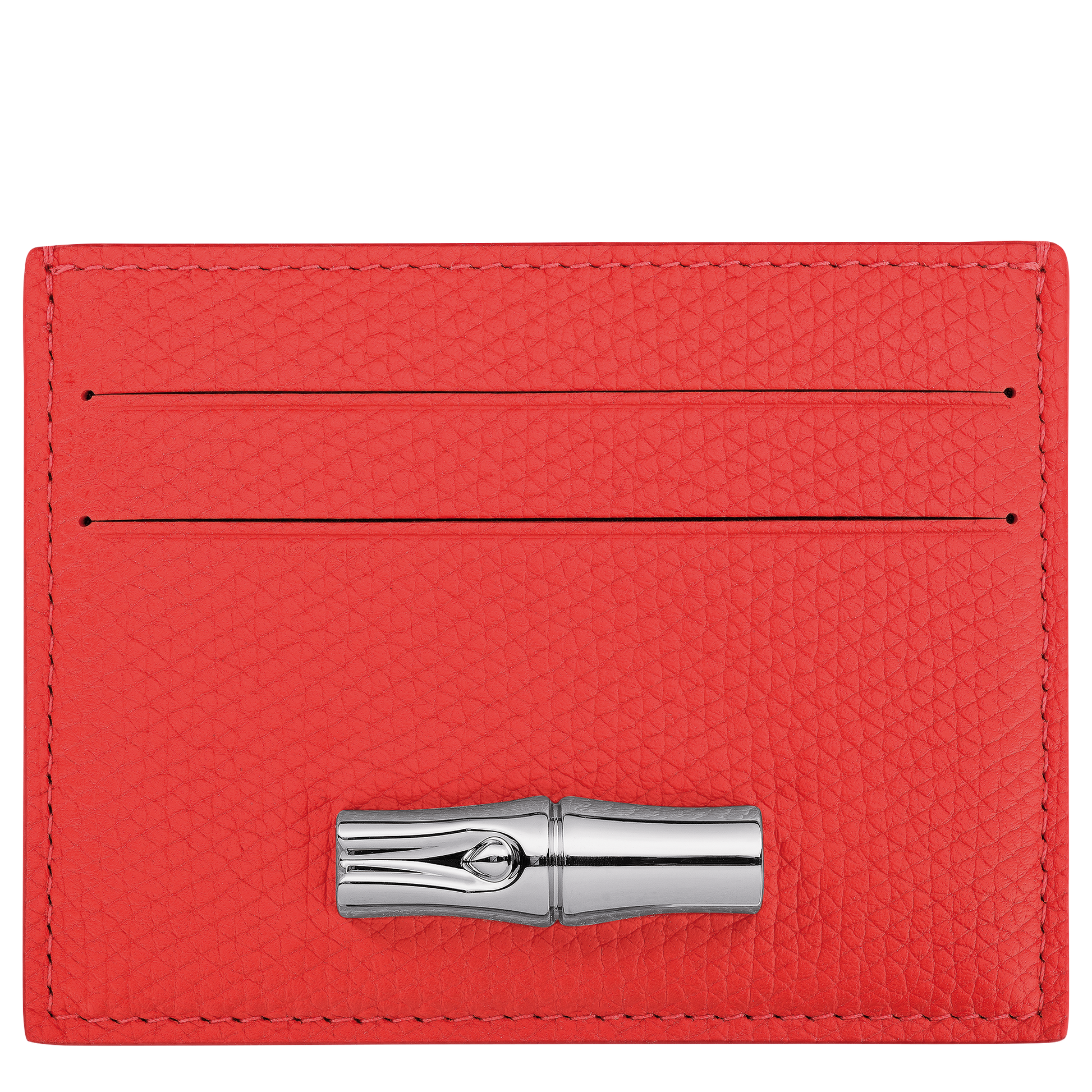LONGCHAMP-Le Roseau Card holder-Vermilion-L3218HFP108-1