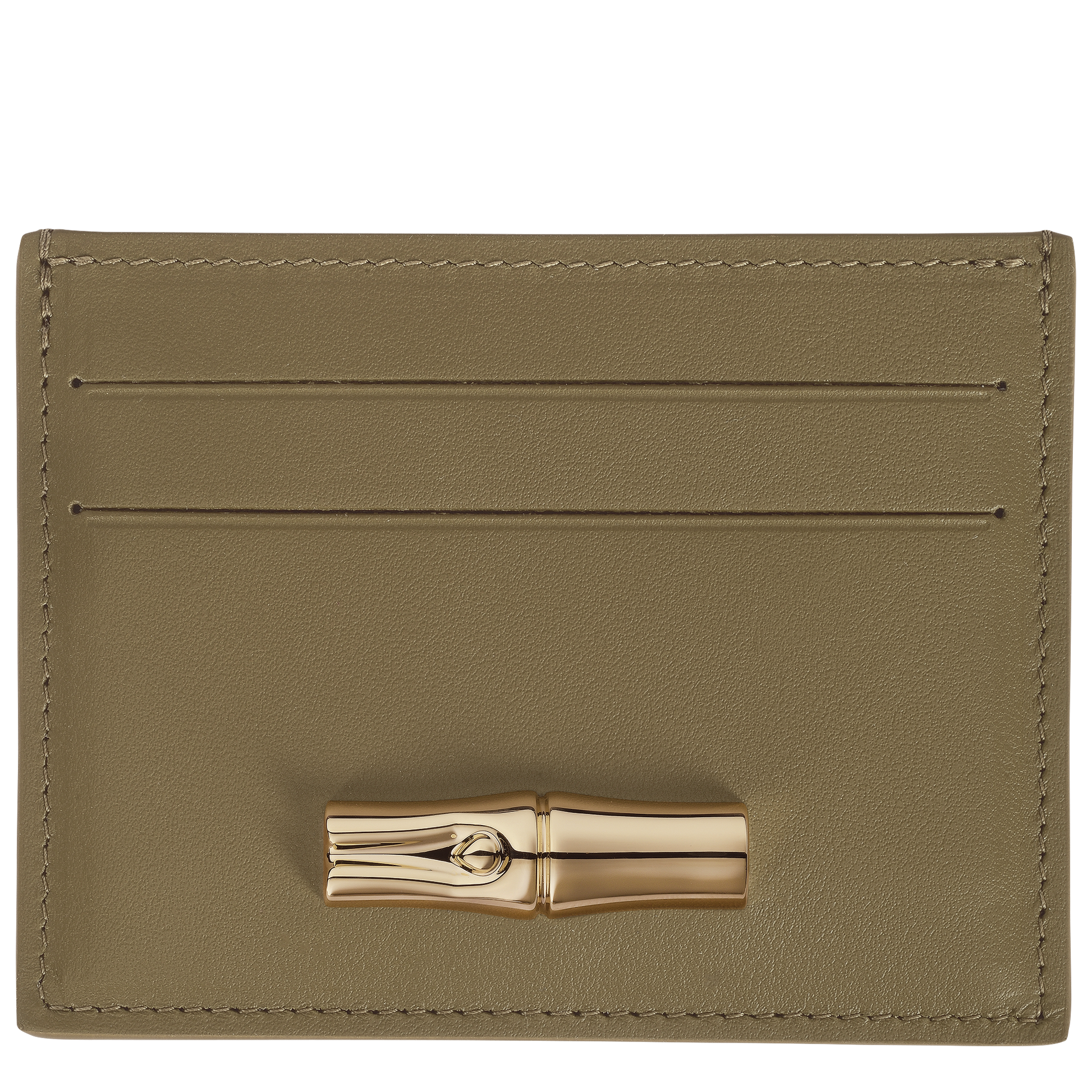 LONGCHAMP-Le Roseau Card holder-Olive-L3218HGC510-1