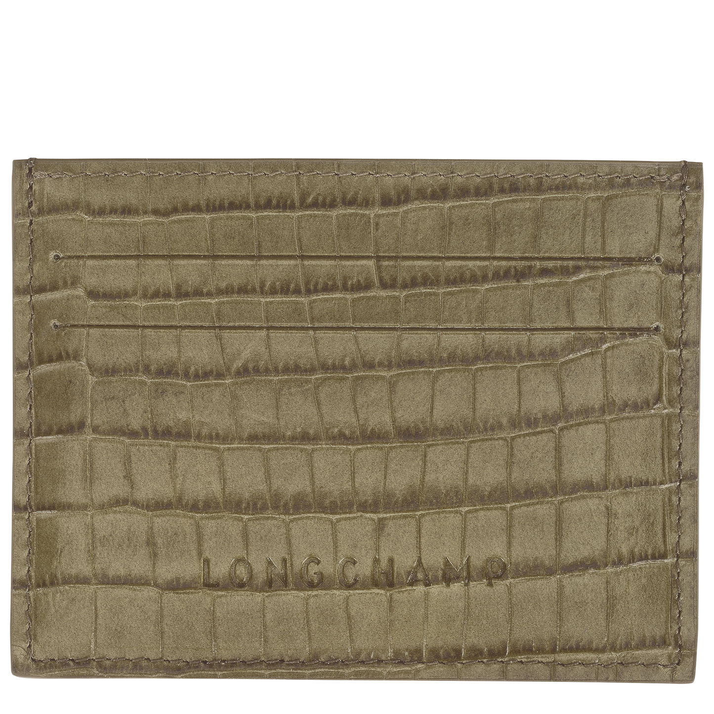 LONGCHAMP-Longchamp Pocket Card holder-Olive-L3218HID510-1