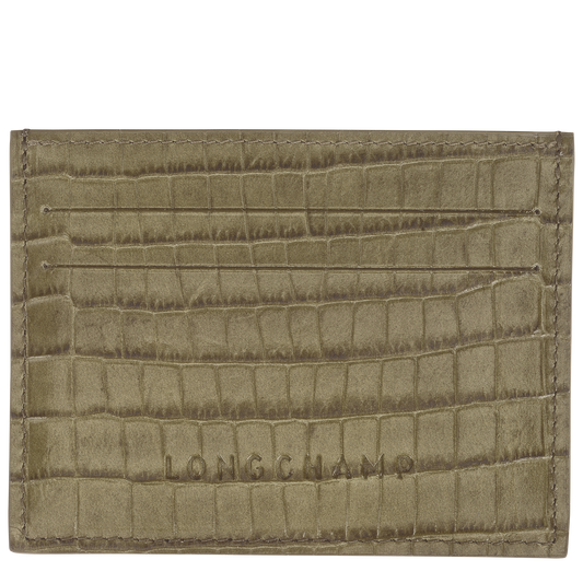 LONGCHAMP-Longchamp Pocket Card holder-Olive-L3218HID510-1