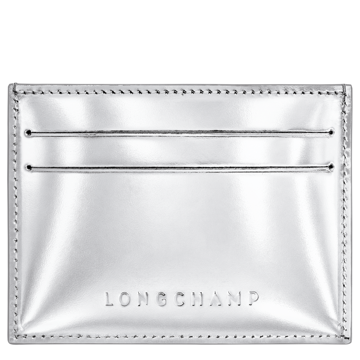 LONGCHAMP-Le Roseau Card holder-Silver-L3218HJY023-1