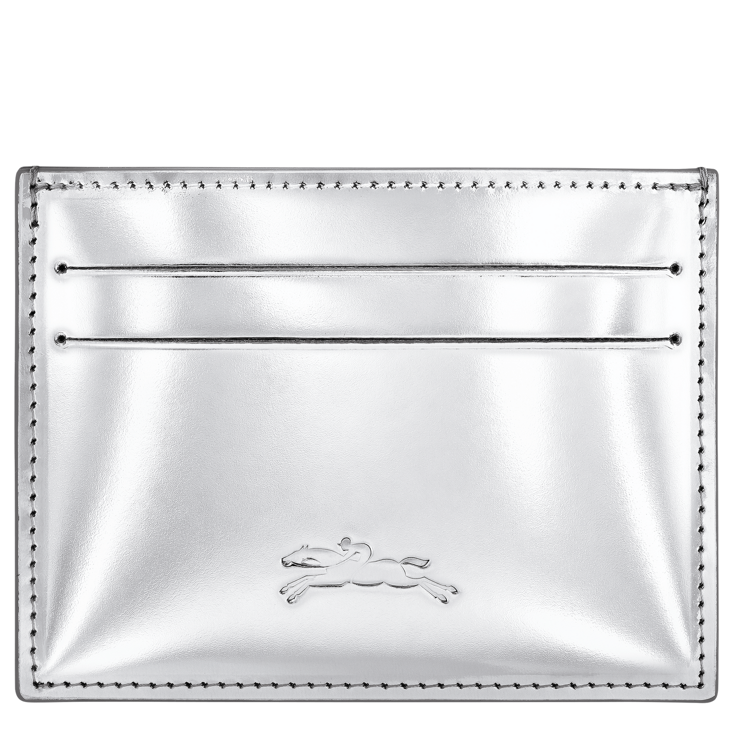 LONGCHAMP-Le Roseau Card holder-Silver-L3218HJY023-2