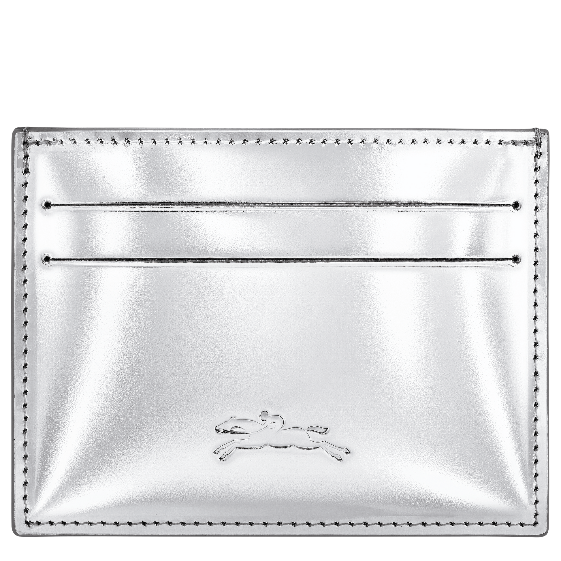 LONGCHAMP-Le Roseau Card holder-Silver-L3218HJY023-2