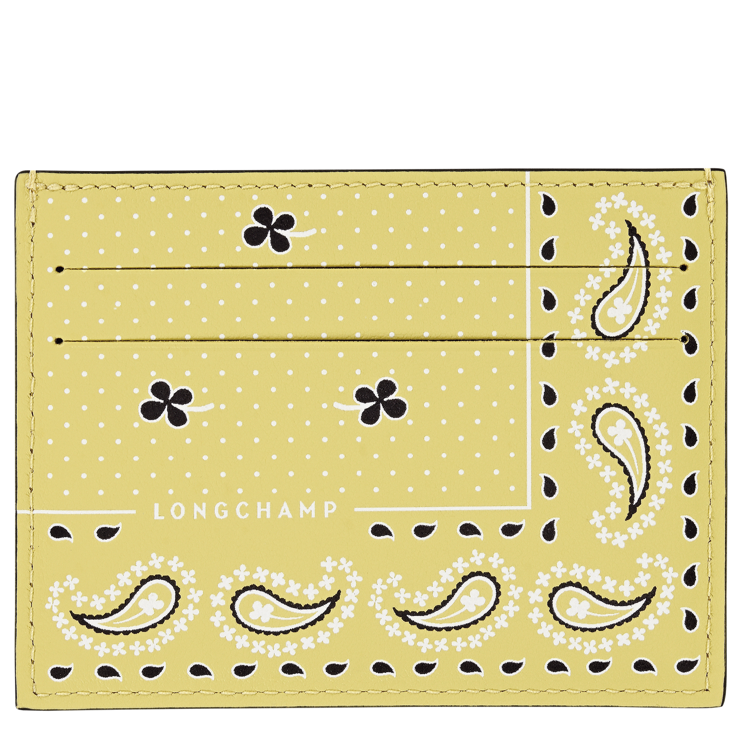 LONGCHAMP-Longchamp Pocket Card holder-Lime-L3218HKEM61-1