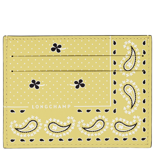 LONGCHAMP-Longchamp Pocket Card holder-Lime-L3218HKEM61-1