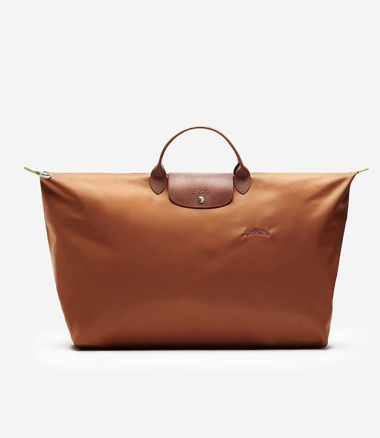 Le Pliage Original canvas travel bag in cognac