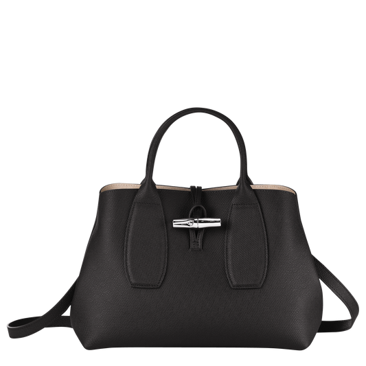 Longchamp ROSEAU - Handbag M in Black - 1 (SKU: 10058HPN001)