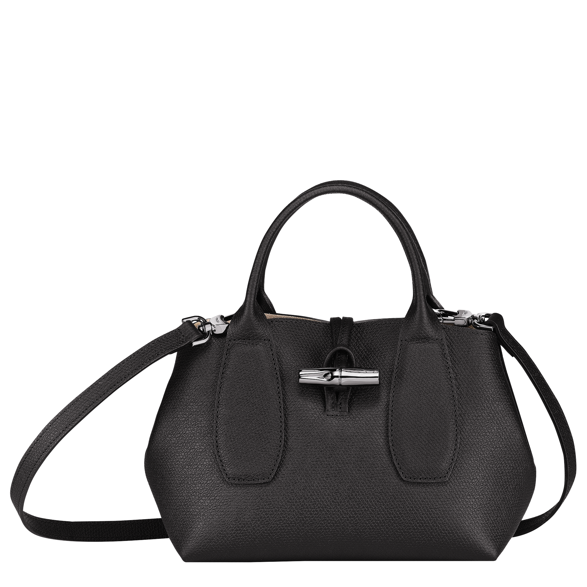 Longchamp ROSEAU - Handbag S in Black - 1 (SKU: 10095HPN001)