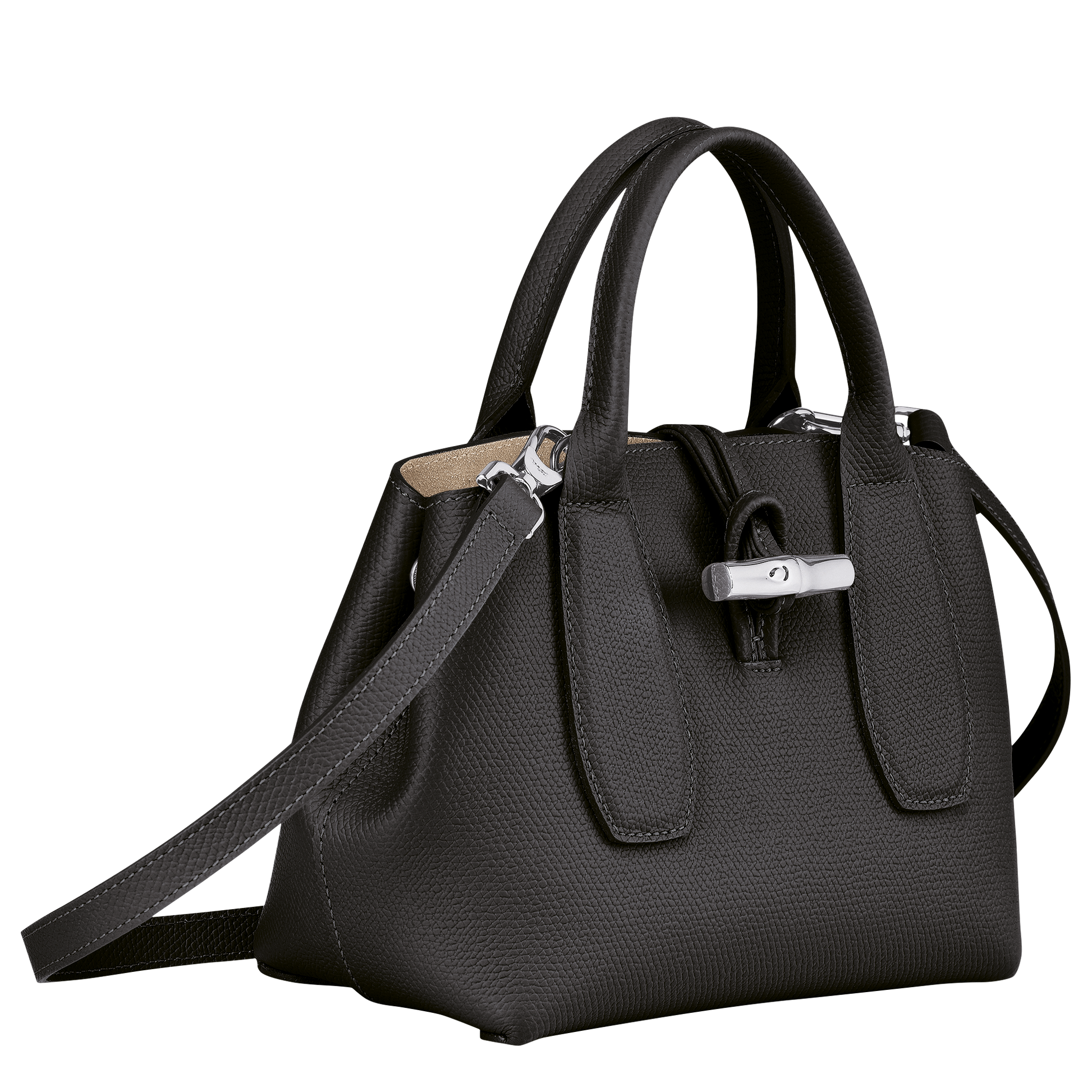 Longchamp ROSEAU - Handbag S in Black - 5 (SKU: 10095HPN001)