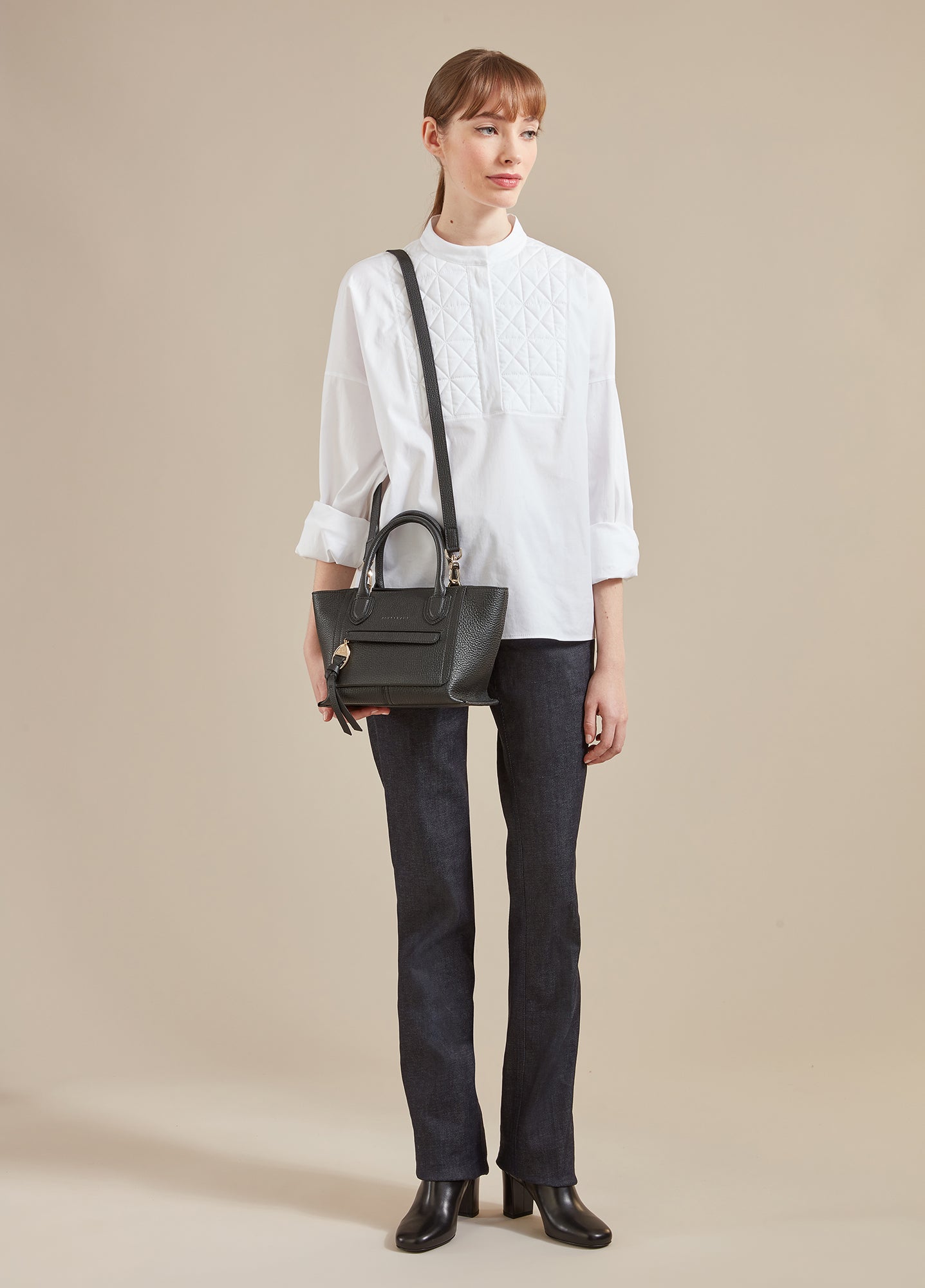 Longchamp MAILBOX - Handbag S in Black - 2 (SKU: 10103HTA001)