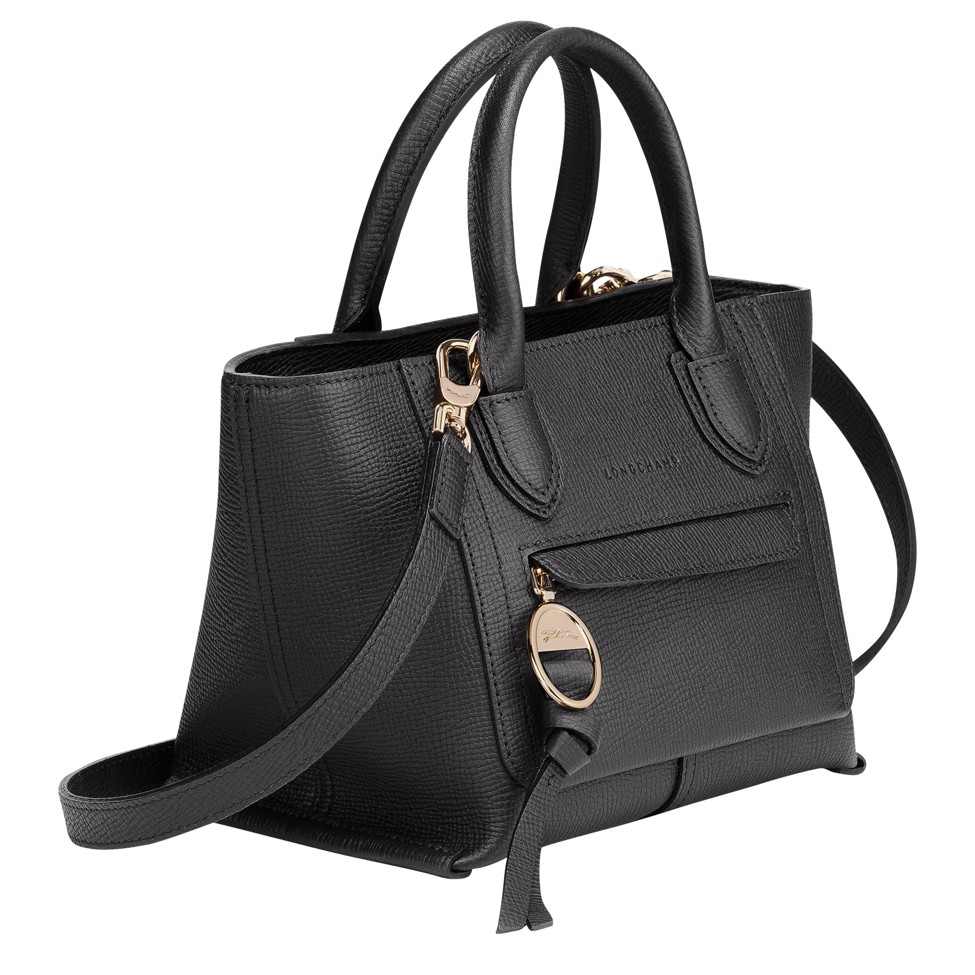 Longchamp MAILBOX - Handbag S in Black - 3 (SKU: 10103HTA001)