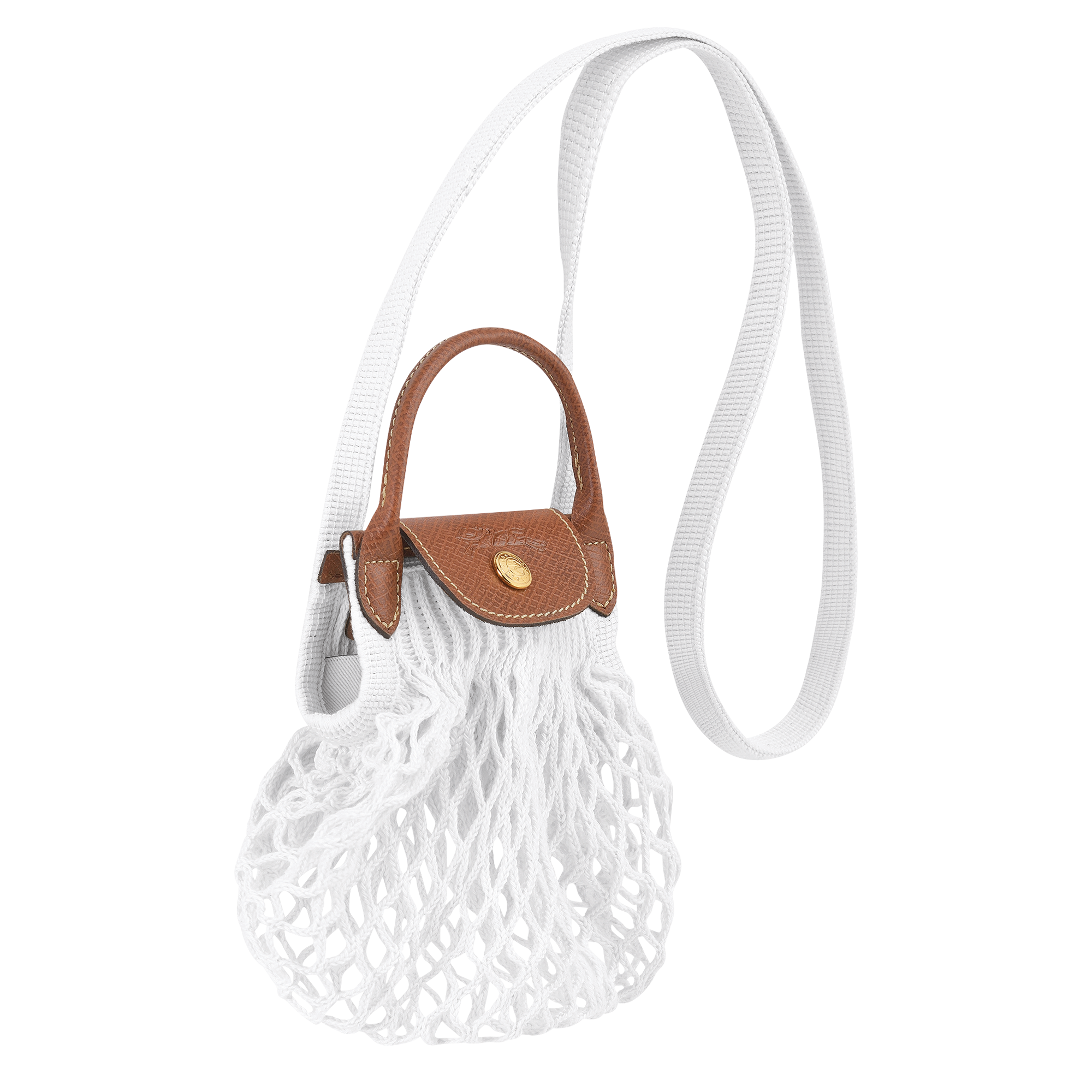 Longchamp LE PLIAGE FILET - Mesh bag XS in Ecru - 3 (SKU: 10139HVH037)