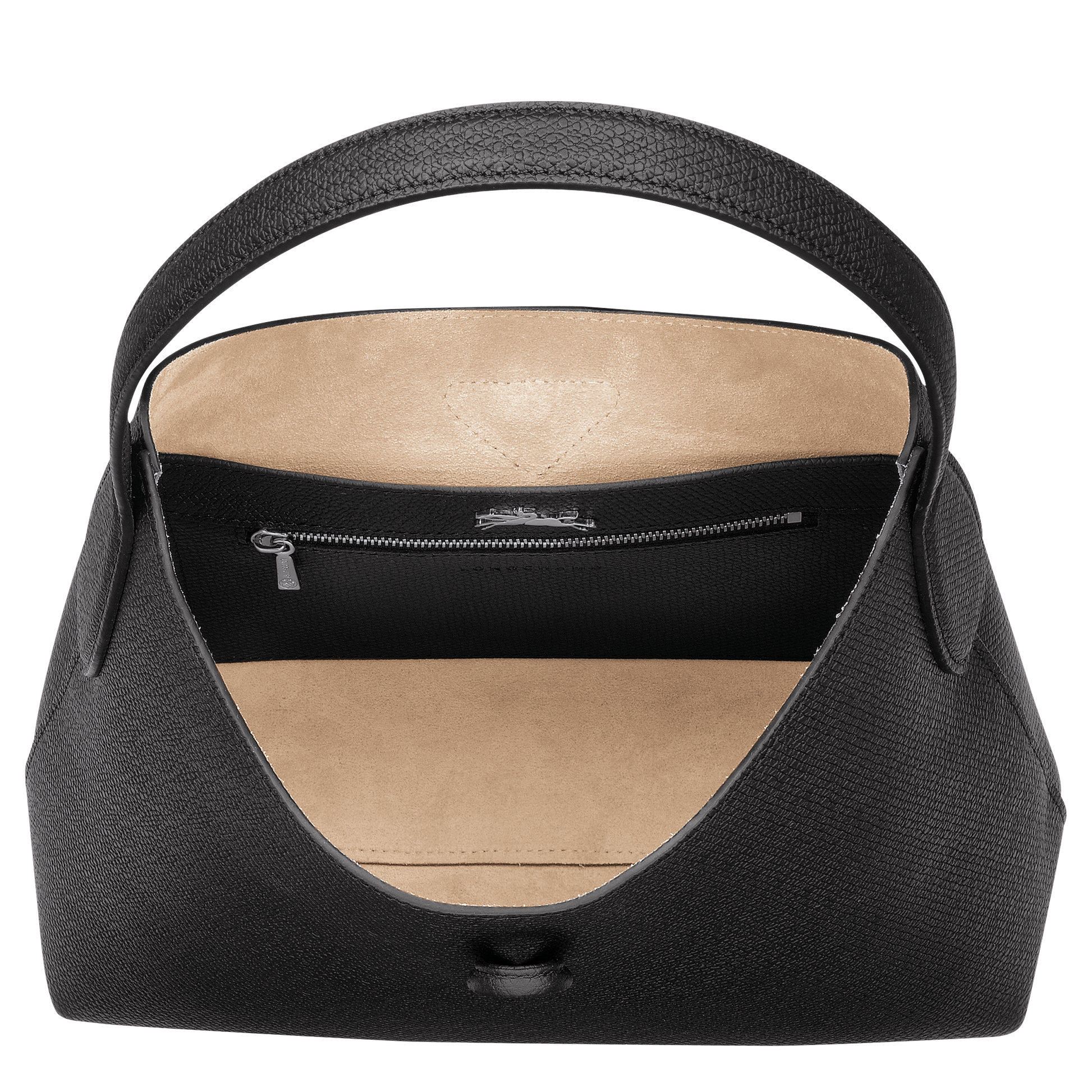 Longchamp ROSEAU - Hobo bag M in Black - 4 (SKU: 10153HPN001)