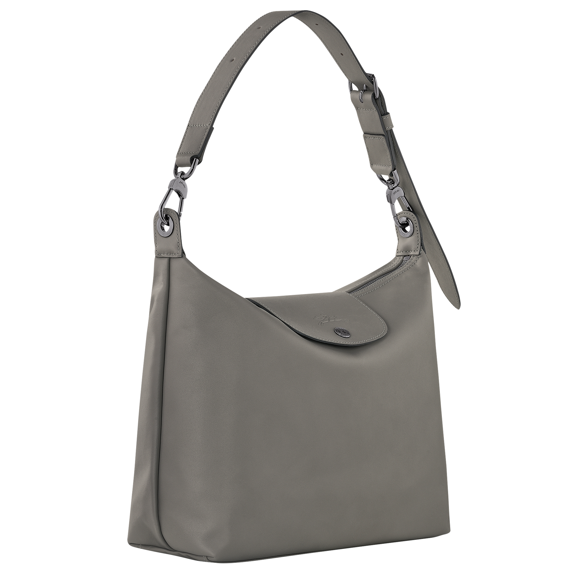 Longchamp Le Pliage Hobo Bag In Grey