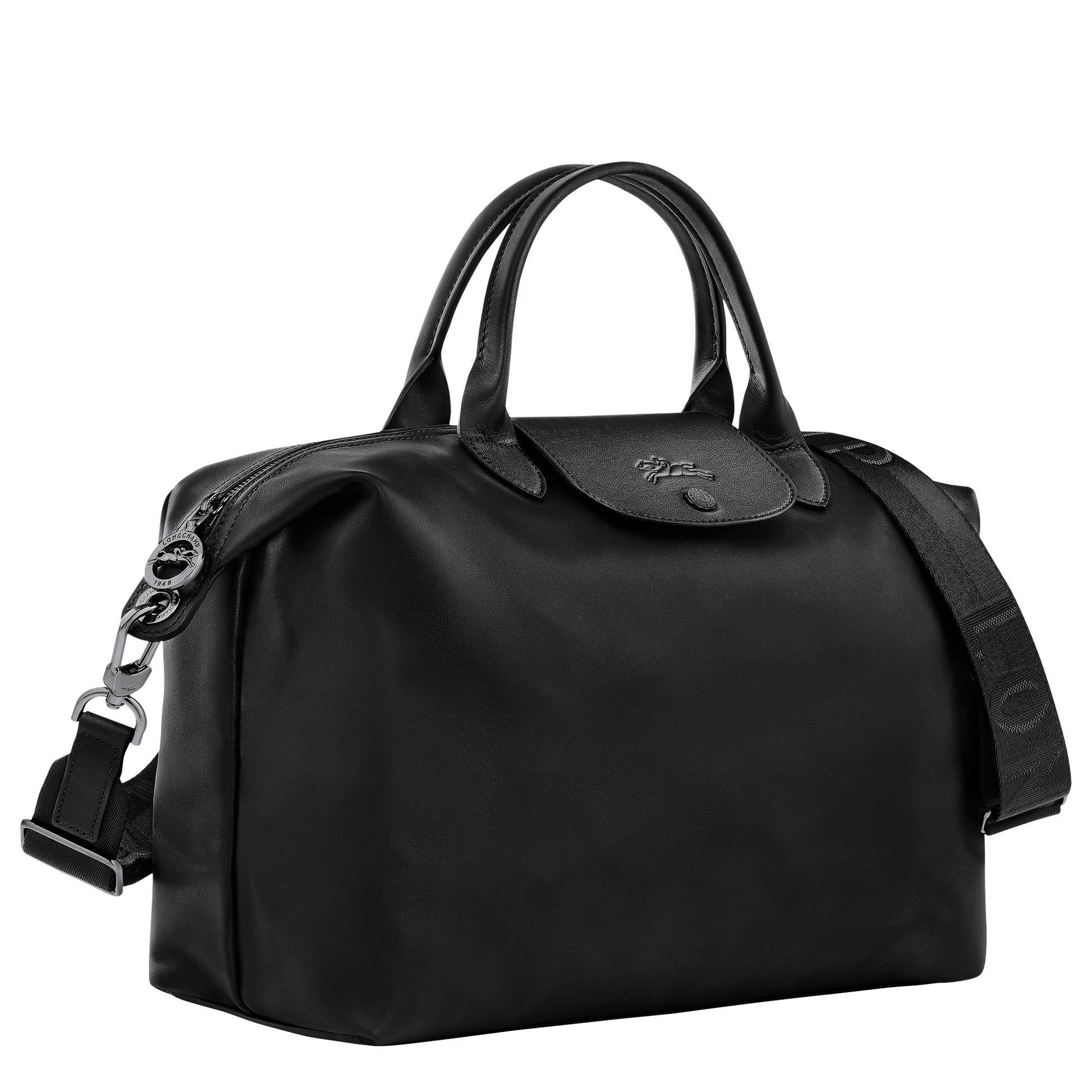 Longchamp black cheap leather bag