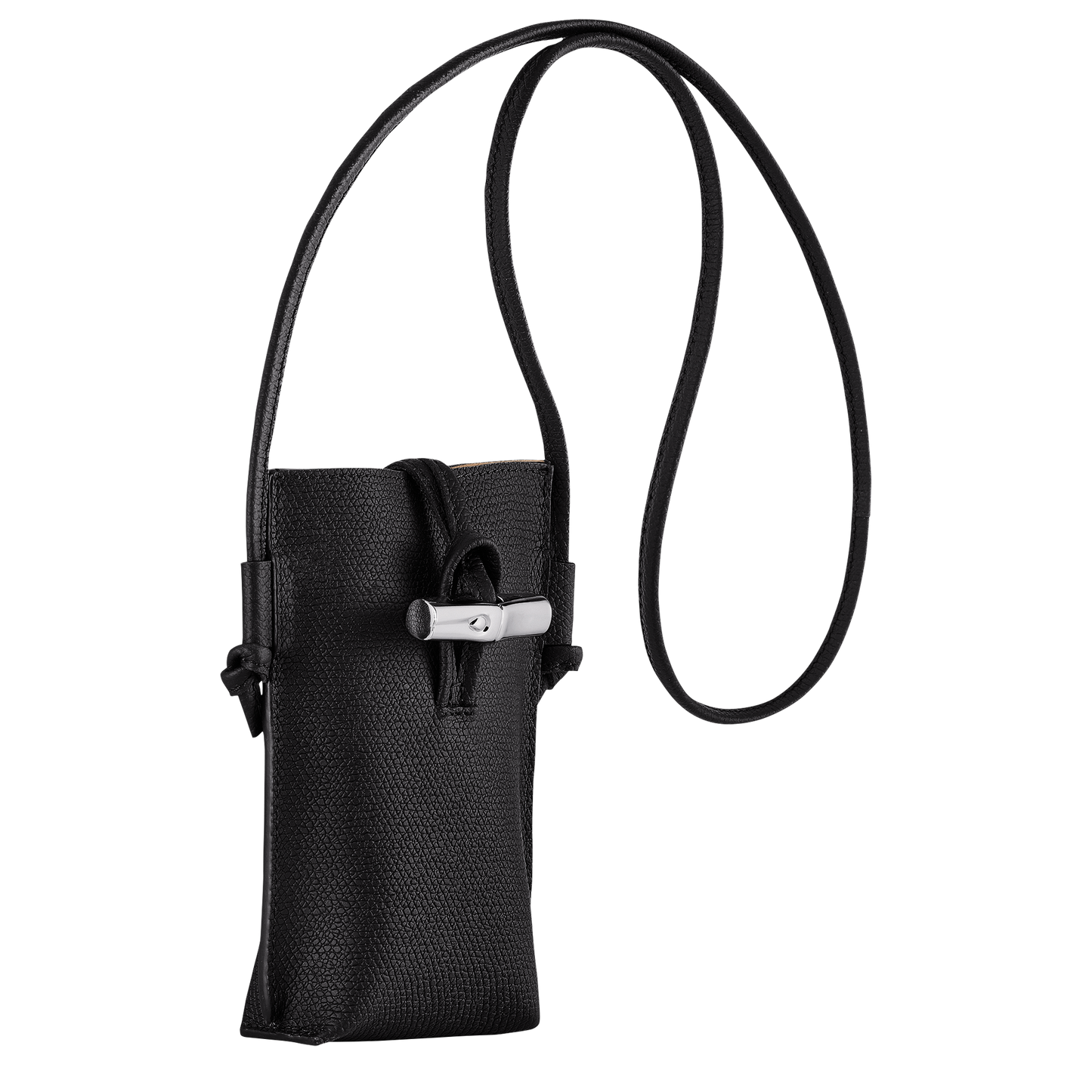 Longchamp ROSEAU - Phone case with lace in Black - 3 (SKU: 34180HPN001)
