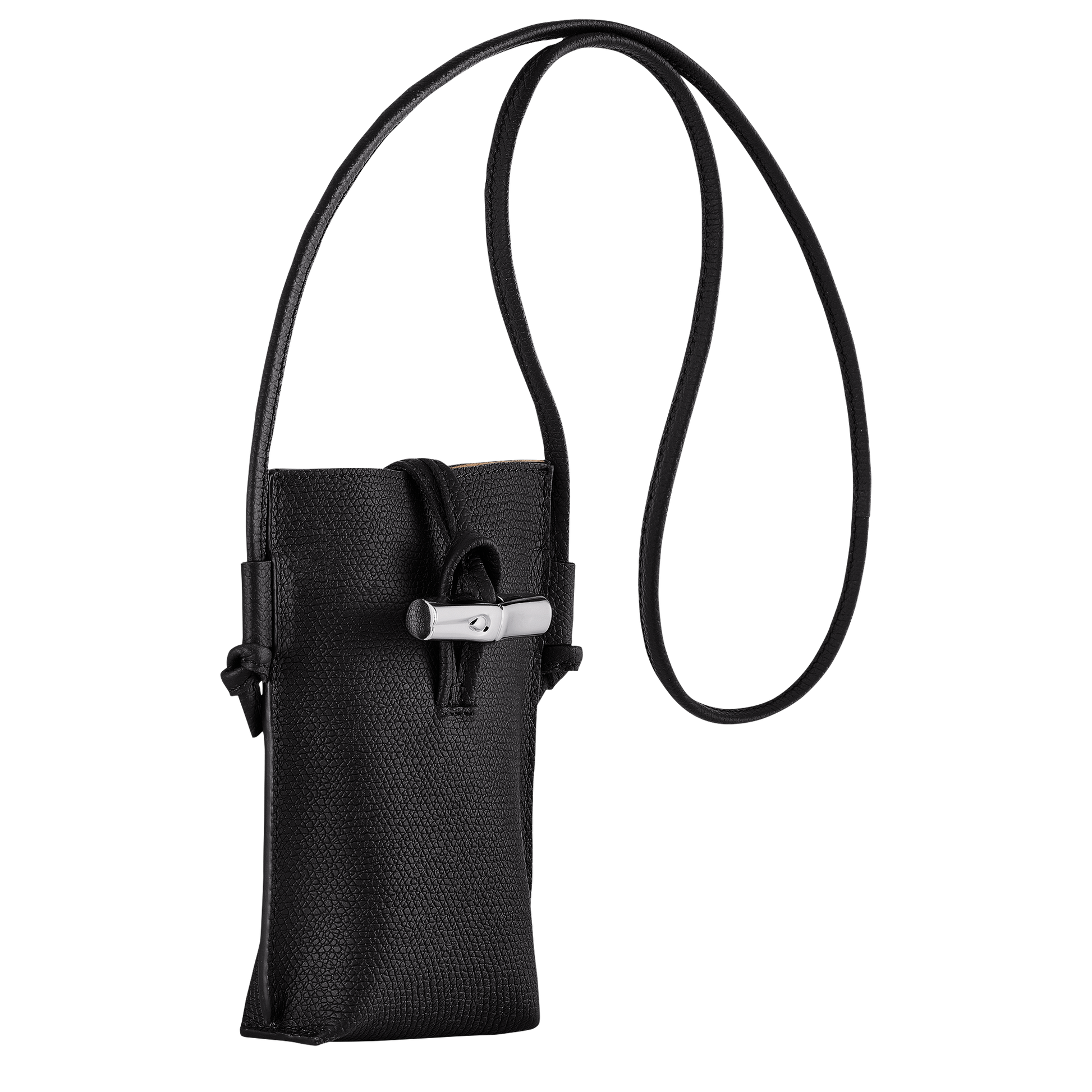 Longchamp ROSEAU - Phone case with lace in Black - 3 (SKU: 34180HPN001)