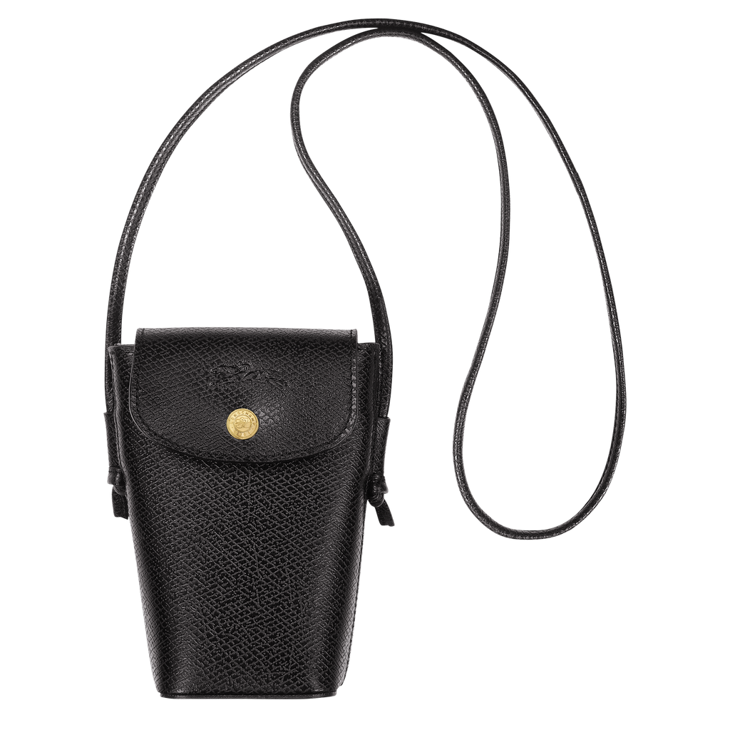 Longchamp ÉPURE - Phone case with leather lace in Black - 1 (SKU: 34193HYZ001)