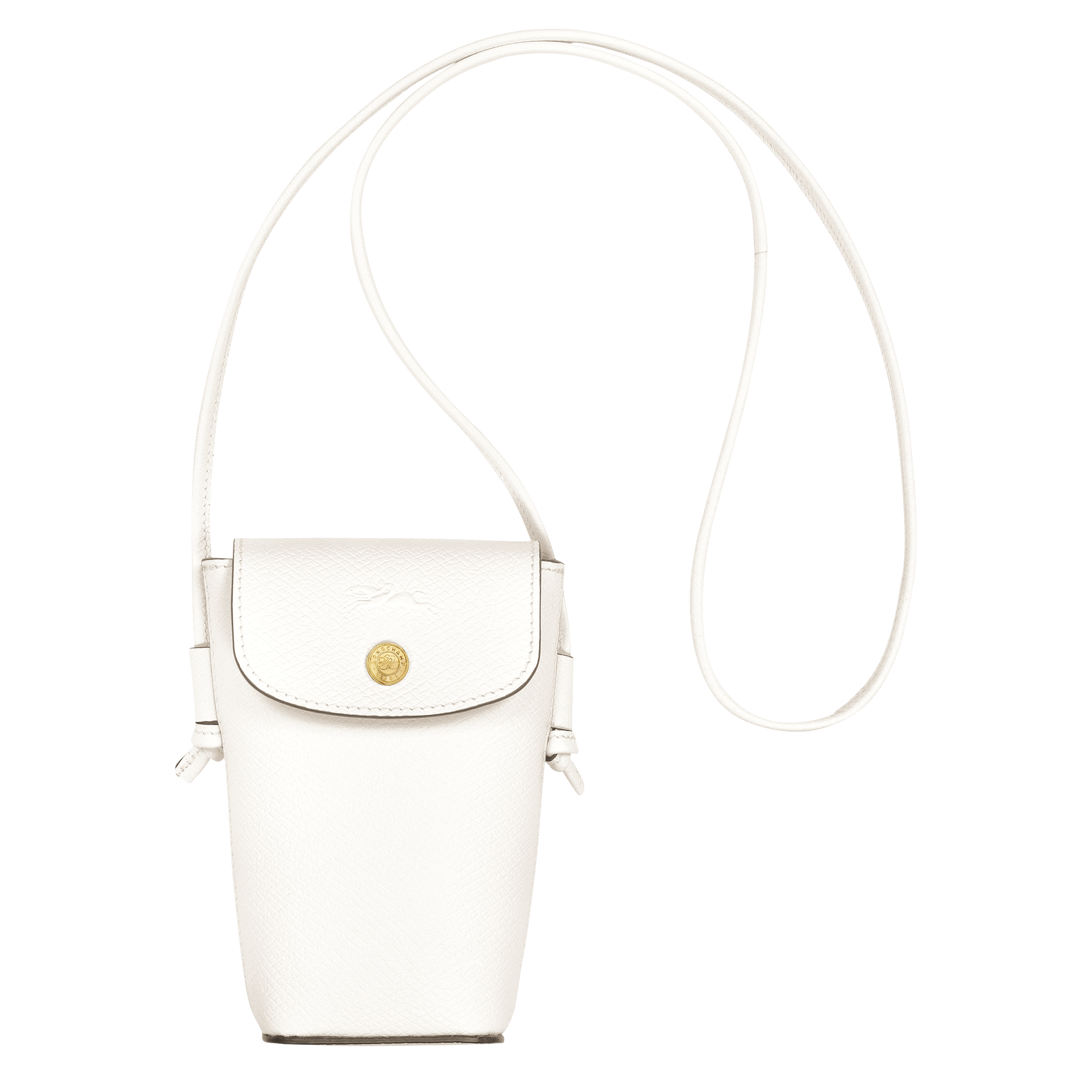 Longchamp ÉPURE - Phone case with leather lace in White - 1 (SKU: 34193HYZ007)