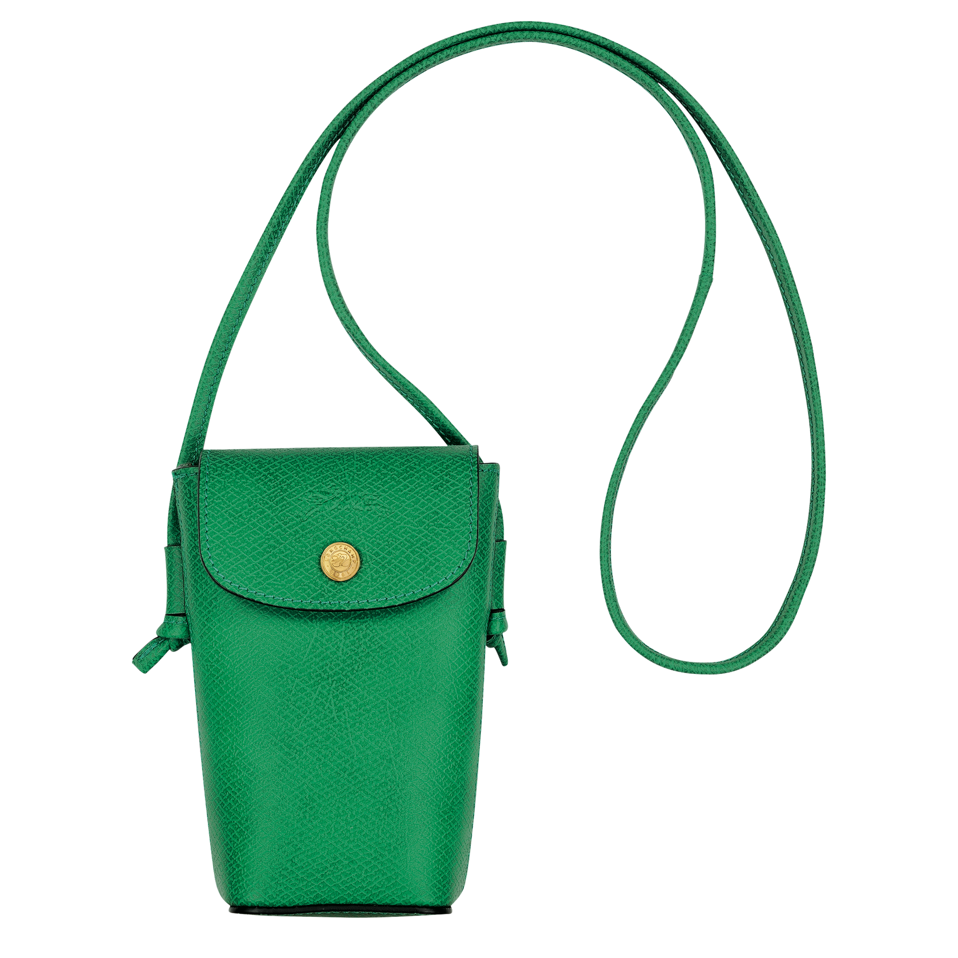 Longchamp ÉPURE - Phone case with leather lace in Green - 1 (SKU: 34193HYZ129)