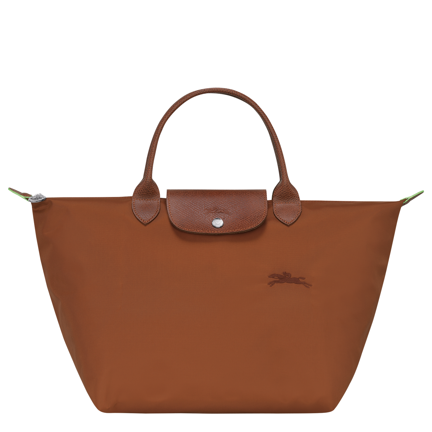 Handbag M Le Pliage Green Cognac L1623919504 Longchamp Indonesia LONGCHAMP
