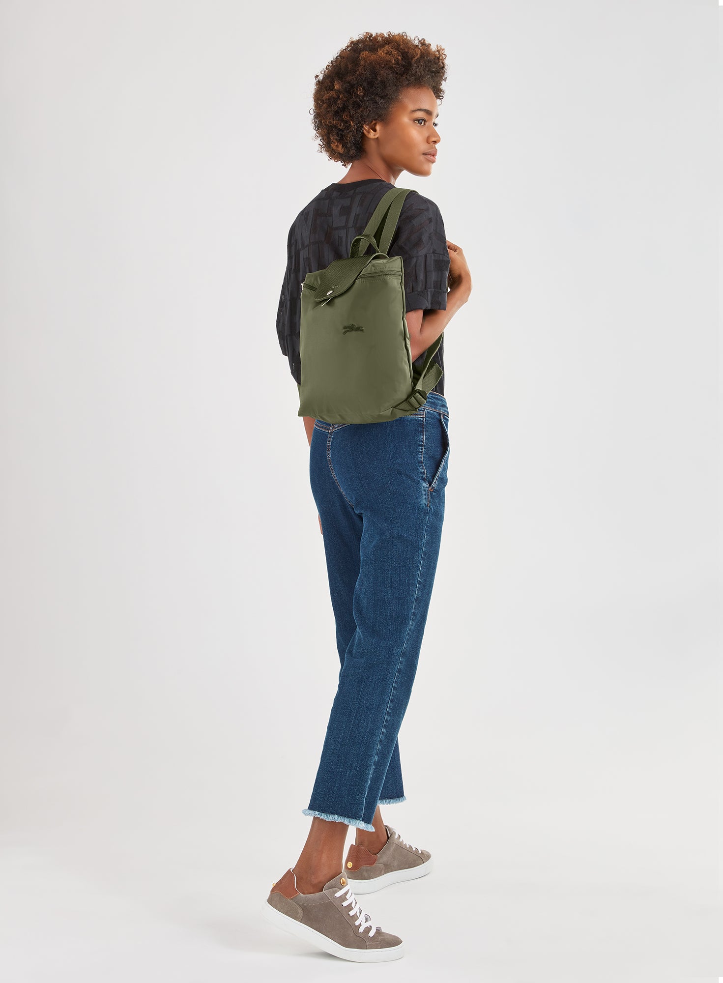 Backpack Le Pliage Green Black (L1699919001) | Longchamp ID