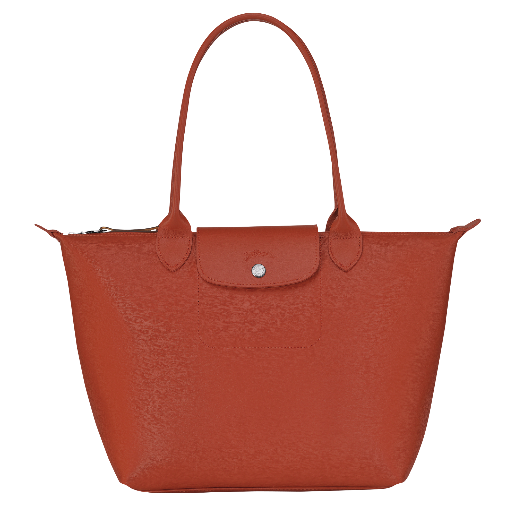 Front view of Longchamp LE PLIAGE CITY - Tote bag M in Terracotta (SKU: L2605HYQ213)