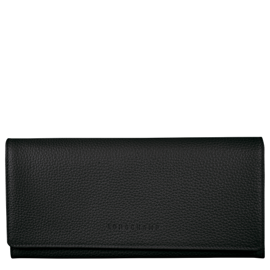 Longchamp LE FOULONNÉ - Continental wallet in Black - 1 (SKU: L3044021001)