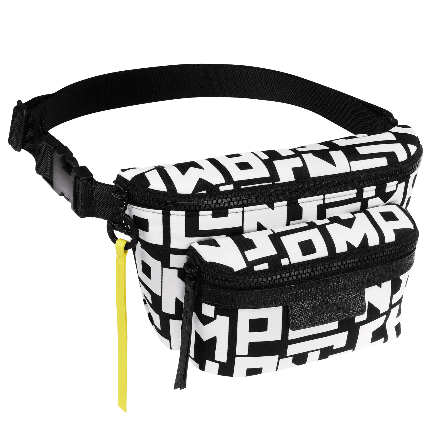 Longchamp LE PLIAGE LGP - Belt bag M in Black/White - 2 (SKU: 10034412067)