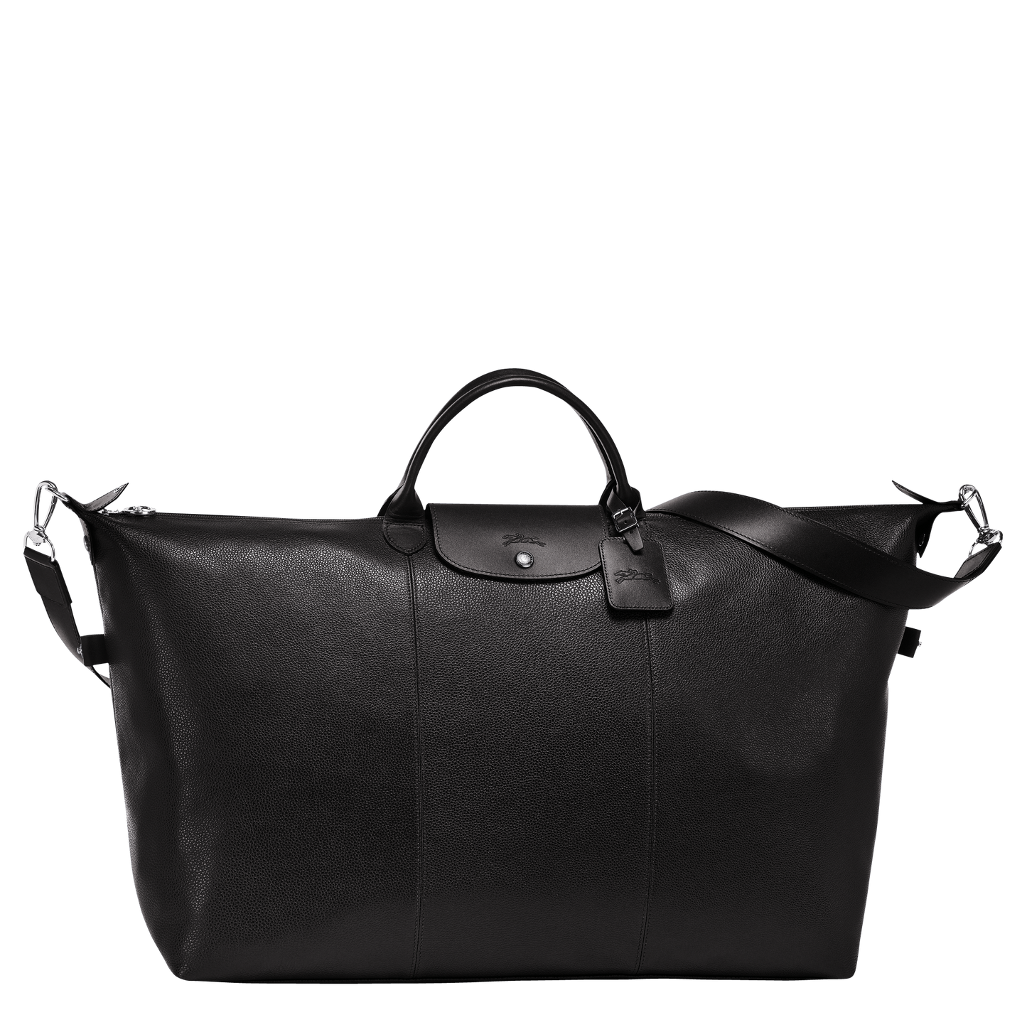 Le Foulonne Travel Bag L in Black - Front - L1624021047