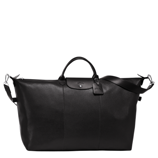Le Foulonne Travel Bag L in Black - Front - L1624021047