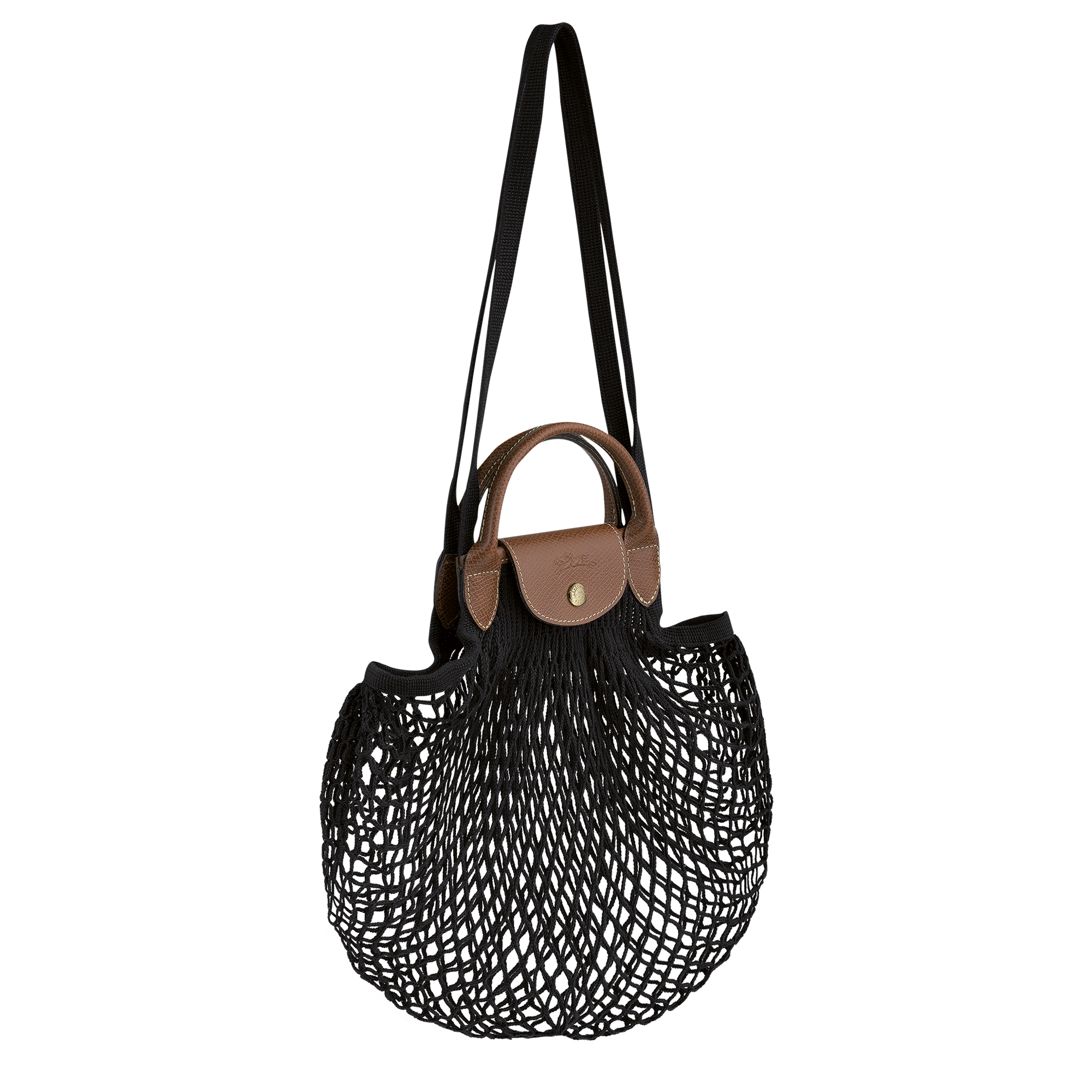 Longchamp LE PLIAGE FILET - Mesh bag L in Black - 2 (SKU: 10121HVH001)