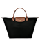 Le Pliage Original Top Handle Bag M in Black - Front - L1623089001
