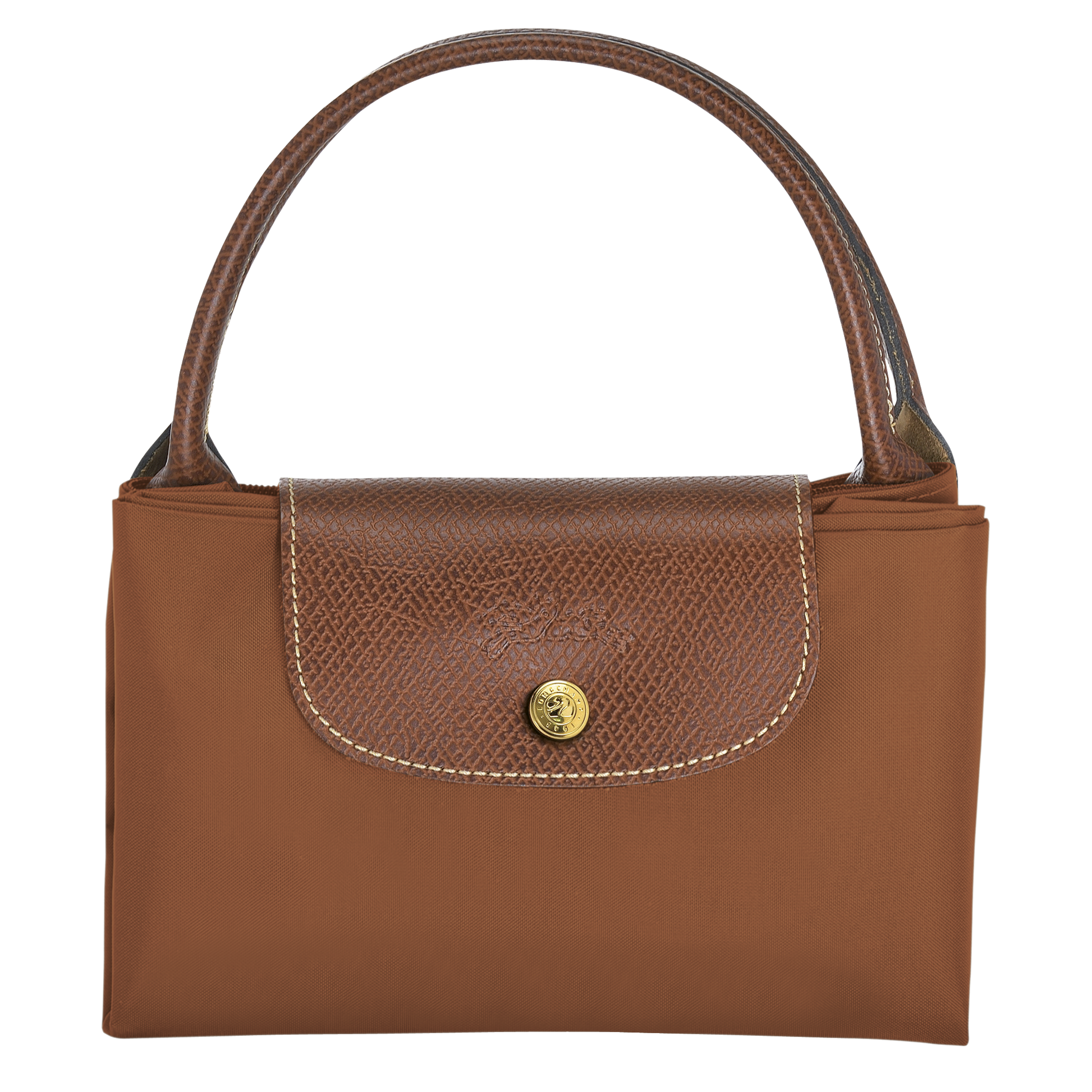 LONGCHAMP-Le Pliage Original Handbag M-Cognac-L1623089504-5